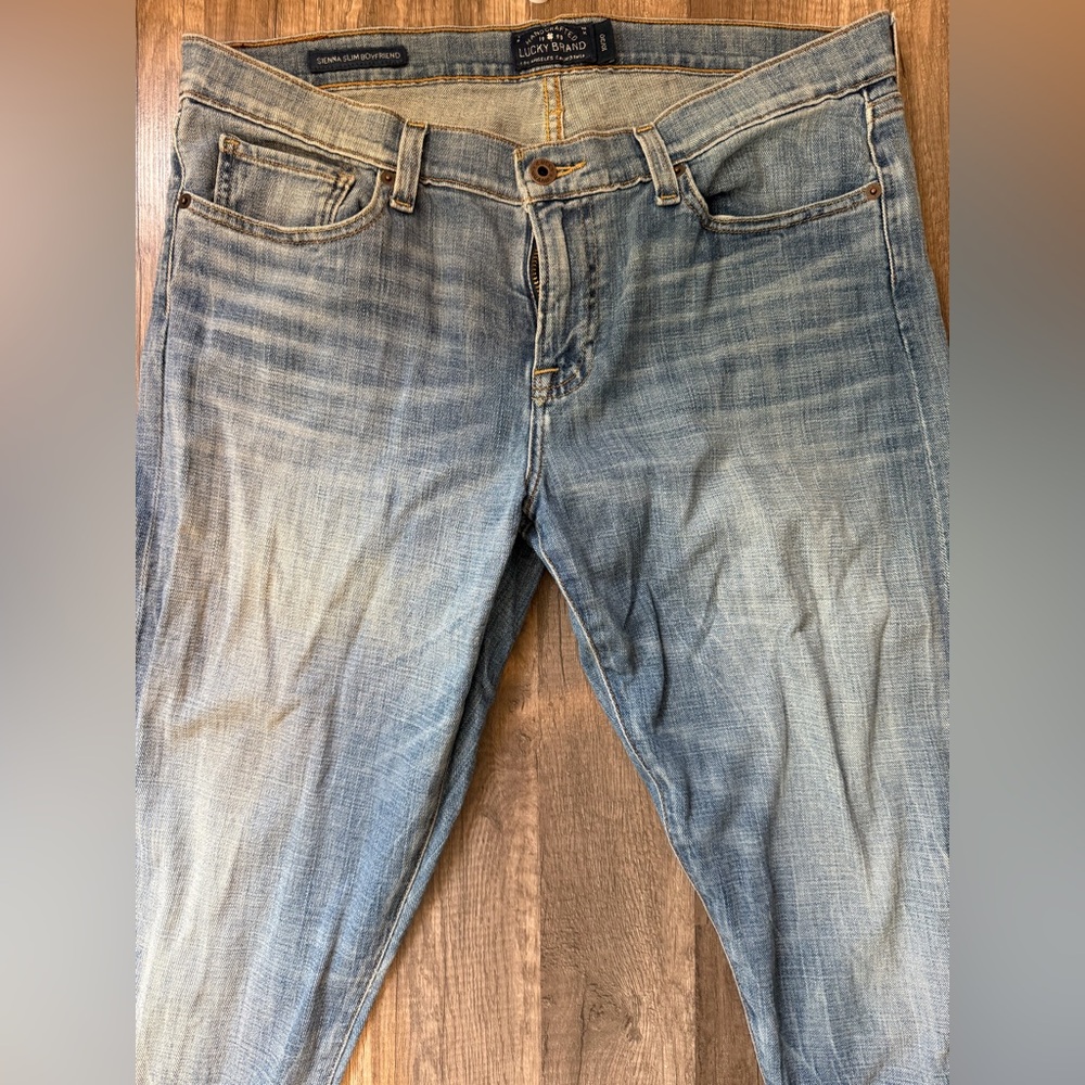 Lucky Brand Light Sienna Boyfriend Blue Relaxed Jeans Womens - Picture 2 of 11